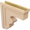 Ekena Millwork 7"W x 28"D x 28"H Thin Highland Rough Cedar Woodgrain TimberThane Corbel, Primed Tan CORUR07X28X28HLDRCPR - alternate 5